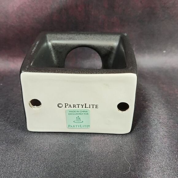 🩵NIB Partylite Black Ceramic Square Fragrance Stick Holder - Picture 7 of 7